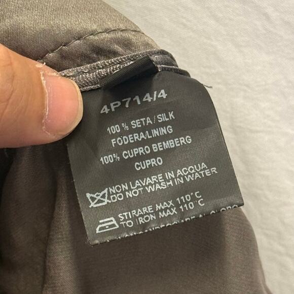 STI LAB NEW 100% Silk Trouser Pants Made‎ in Italy EU 38 Relaxed Cozy - Picture 4 of 6